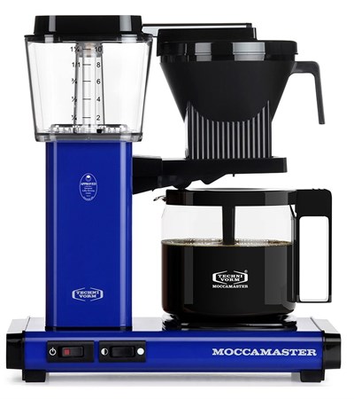 Technivorm Moccamaster KBG Automatic Drip Stop Coffee Maker With Glass Carafe -  Royal Blue